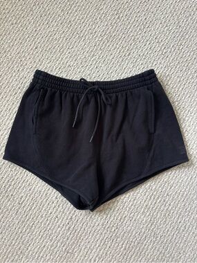 Pink Victoria’s Secret Women’s Size Small Shorts Black Drawstring Waist Pockets